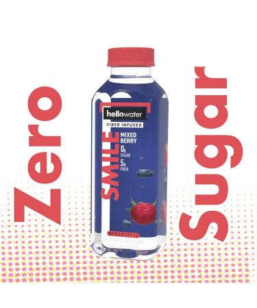 hellowater Fiber Infused Water Variety Pack - 4 Flavors - High Fiber, 0 Sugar, 0 Net Carbs - No Artificial Ingredients - Low Glycemic - 16 Fl. oz. Bottles (Pack of 12) - Buy Online on GoSupps.com