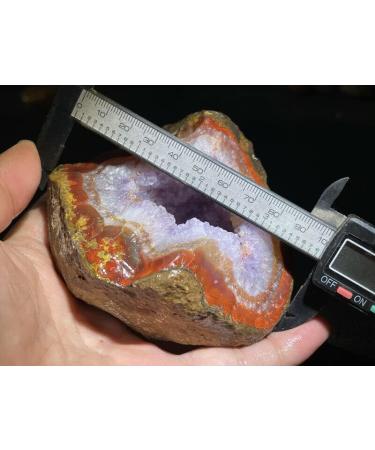 Natural Crystal Rough Natural Crystal Rough Red Battle Blood Agate Rough China Agate Crystal Achat Geode Specimen 461g RD36 - Buy Online on GoSupps.com