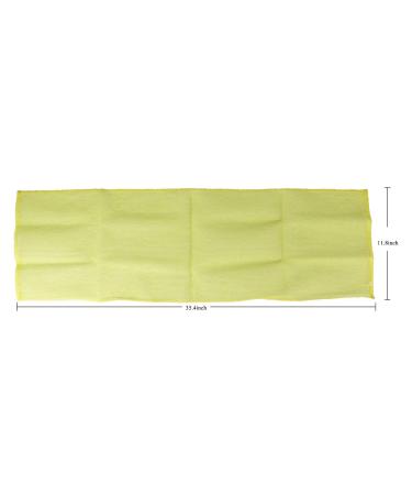 KAKOOI Long Exfoliating Nylon Bath Cloth/Towel - Magic Shower Washcloth for Body - 35 inches - Yellow - Buy Online on GoSupps.com
