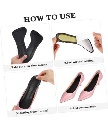 FRCOLOR 2 Pairs Seven Point Pad Shoe Insoles - Comfortable Moleskin Cushions for Women s Heels & Non-Slip Support - 20x8.5cm - Buy Online on GoSupps.com