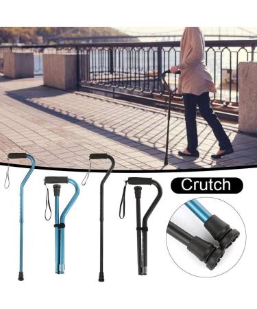 Folding Walking Stick Lightweight Adjustable Crutch Comfortable Right and Left Hand Grip Reasonable Crutches Hello Independence - Buy Online on GoSupps.com