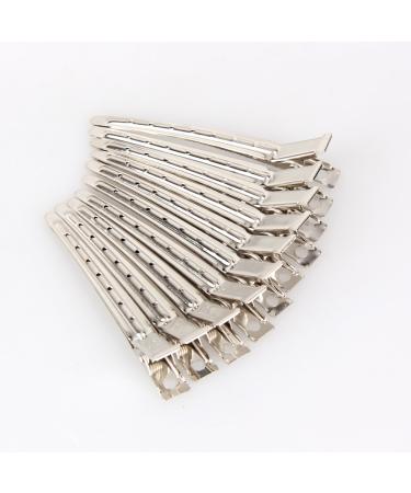 Demiawaking 10pcs Stainless Steel Hair Clips - Professional Barber Cutting Clamps for Salon Use - Buy Online on GoSupps.com