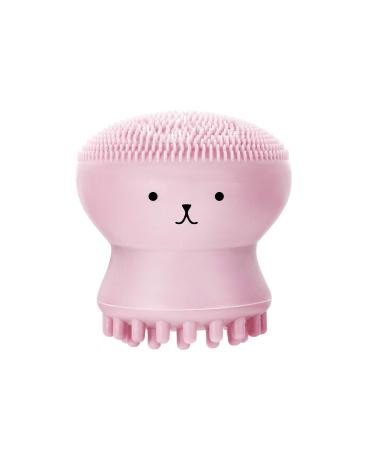 Facial Cleansing Brush Silicone  Handheld Jellyfish Silicon Brush  All in One Beauty Tool - Gentle Exfoliating  Massage  Cleaning Blackhead