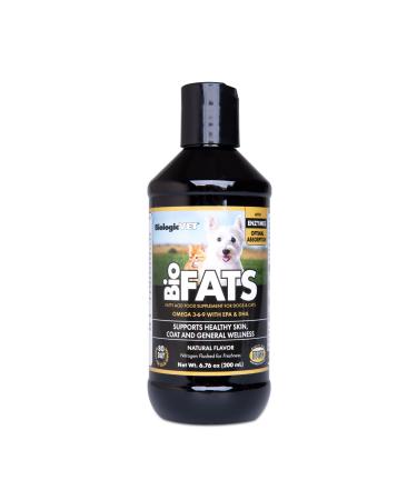 BioFATS Omega 3-6-9 Fatty Acid with EPA & DHA Supports Healthy Skin Coat and General Wellness 80-Day Supply for 20-lb. Animal 6.76-fl. oz. Bottle 6.76 oz. Amber