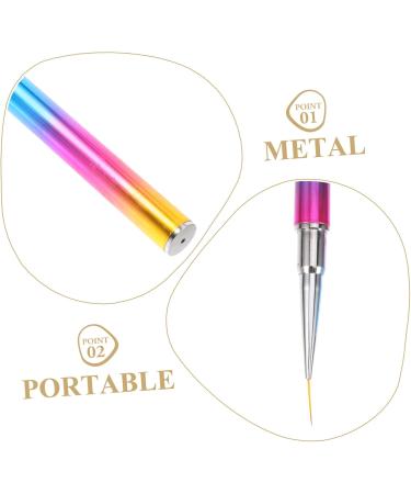 FOMIYES 1pc Nail art drawing pen salon drawing art brush metal manicure pen manicure art pen nail light pen nail Striping Brush nail gel Nail Art Accessory Nylon wool the brush UV - Buy Online on GoSupps.com