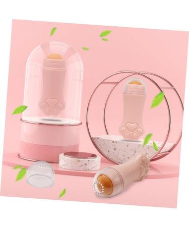 Angoily 1pc Women Face Professional Oil-absorbing Makeup Facial Volcanic Massager Removal Tool Practical 7.5x3cm Pink - Buy Online on GoSupps.com