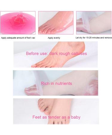 100g Feet Care Wax Mask Rose Foot Exfoliating Mask Remove Dead Skin Peeling Moisturizing Skin Care Mask Universal for Hand and Foot - Buy Online on GoSupps.com