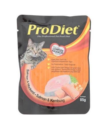 ProDiet Cat Food 85g (628MART) (Salmon & Mackerel 9 Pack)