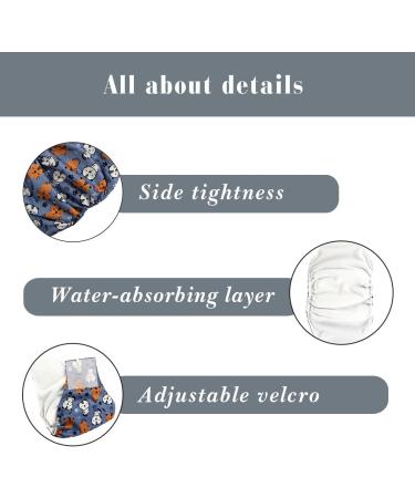 Hi Sprout Reusable Dog Diaper for Male - Washable Belly Band Durable & Absorbent Cloth Wrap (3 Pack) | International Shipping Available - Buy Online on GoSupps.com