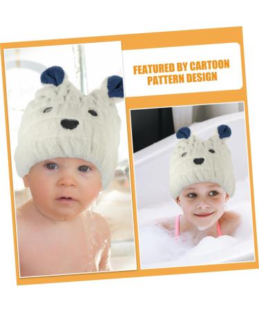 Beavorty 2pcs Kids Dry Hair Cap Towel - Fast Drying Turban for Wet Hair Cute Shower Hats for Children - Buy Online on GoSupps.com