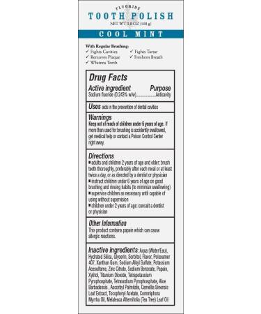 Melaleuca Whitening Tooth Polish Paste with Fluoride 3.8oz - Cool Mint | Dental Care - Buy Online on GoSupps.com