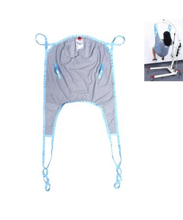 Toileting Patient Lift Sling Hoist for Lifting Elderly Mesh Divided Leg Shower Sling with Head Support for Disabled Elderly Bedridden Patients