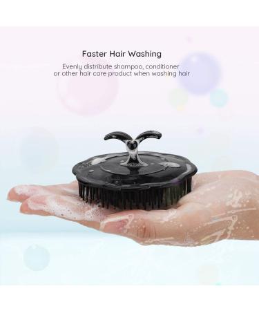 Segbeauty Scalp Massager & Shampoo Brush Set - 2 Pieces for Hair Growth & Spa Relaxation - Ideal for Dogs & Humans | Black - Buy Online on GoSupps.com