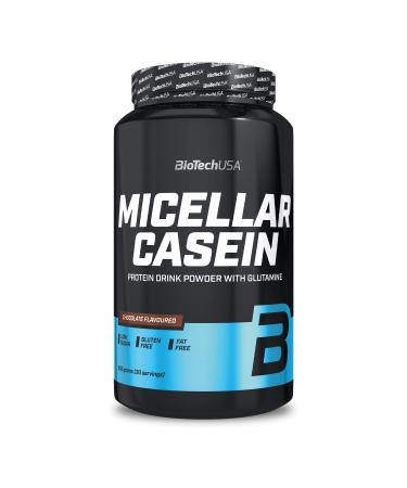 BioTechUSA Micellar Casein Protein Powder | Extended Absorbtion time | Gluten-Free and Fat-Free | Added L-Glutamine 908 g Chocolate Chocolate 908 g (Pack of 1)