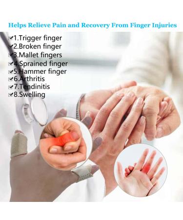 Thumb Finger Splints (5Pcs) - Trigger Finger Brace for Pain Relief Arthritis & Sprains | Finger Stabilizer Support for All Fingers - Buy Online on GoSupps.com