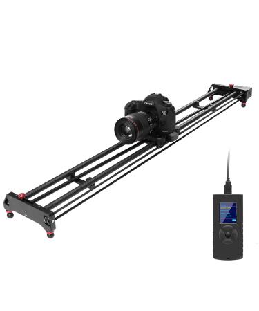GVM Motorized Camera Slider, 48"/120CM Carbon Fiber Camera Slider with Time-Lapse Photography, Automatic Round Trip, Tracking Shooting and 120 Degree Panoramic Shooting, with Remote Controller GR-120QD
