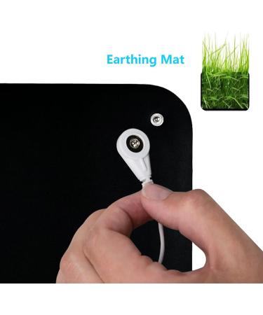 Ground Mat & Grounding Sheet 25x25 cm - Universal Mouse Pad with EU Earth Cable for Better Sleep Yoga and Foot Support - Buy Online on GoSupps.com