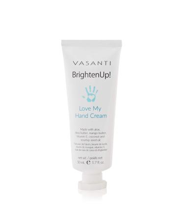 Vasanti Brighten Up! Love My Hand Cream 150mL - Rich in Aloe Butter and Natural Oils For Softer Smoother Younger Looking Hands