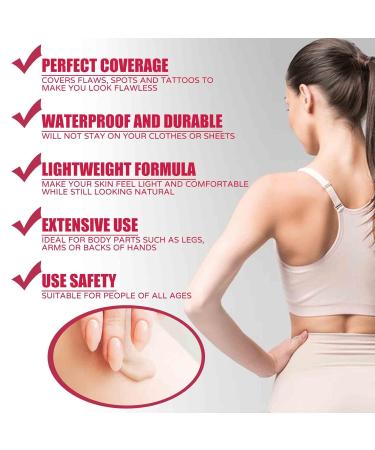 Waterproof Body Makeup Foundation | Covers Scars, Blemishes, Spots | Evens Skin Tone | 1Pc - Buy Online on GoSupps.com