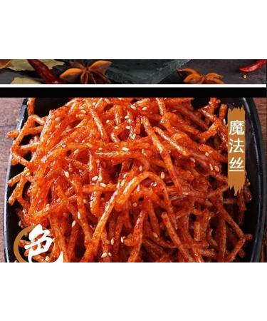Spicy Gluten Latiao 101g/3.56oz/pack Nostalgia Spicy Strips super spicy spicy stick Chinese snack delicious Instant classic hot&spicy flavor snack Vegan Sweet Spicy Flavor (Spicy gluten 2 bags) Spicy gluten 2 bags - Buy Online on GoSupps.com