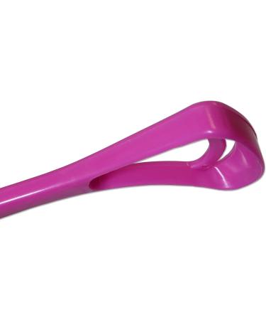 Set of 2 Dark Blue & Pink Tongue Scraper Cleaners - Improve Oral Hygiene - Buy Online on GoSupps.com