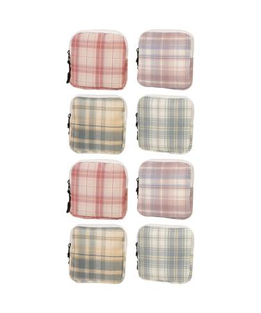 Ultechnovo 8 STK Mini storage bag shaving bag Sweeten square bag from the time Storage bags for women's bandages tampon bag cotton multifunction Miss Bathroom bag