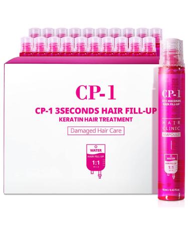 CP-1 3 Seconds Keratin Hair Treatment, Hair Mask, Rinse Off Deep Conditioner for Dry Damaged hair, Protein Mask, Salon quality self hair care (13ml 20ea SET) 0.43 Fl Oz (Pack of 20)