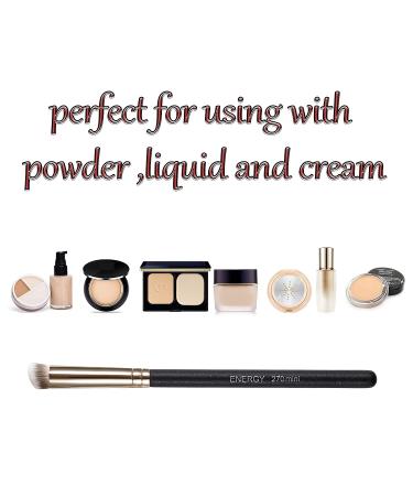 ENERGY Mini Angled Flat Concealer Brush - Precision Eye Makeup Brush for Flawless Application - 270mini Black 5.7g - Buy Online on GoSupps.com