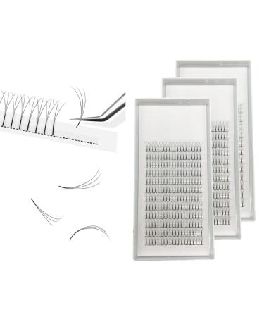 Natural soft false eyelash extension 3D Premade Volume Lashes Extensions C Curl D CURL thickness 0.10mm length: 8mm to 15mm for oxy black very soft (11 mm (3 pack) C-0.07mm)