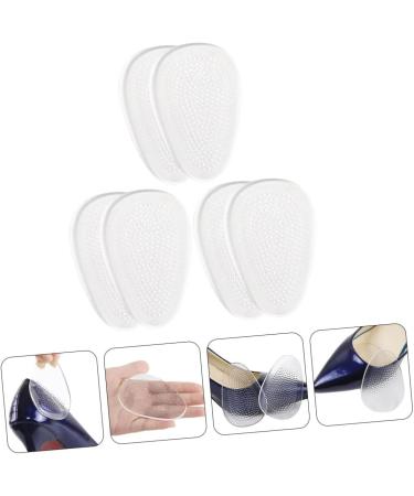 FRCOLOR 3 Pairs Clear High Heel Cushion Inserts - Non-Slip Grip & Comfort Pads for Women | Perfect for Damping & Protection - Buy Online on GoSupps.com