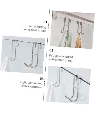 Alipis 1pc S-Hook Bird Feeder Hanger Plant Hangers Indoor S- Shaped Hook Double Door Hook Storage Bag Hook 12x6cm Silver - Buy Online on GoSupps.com