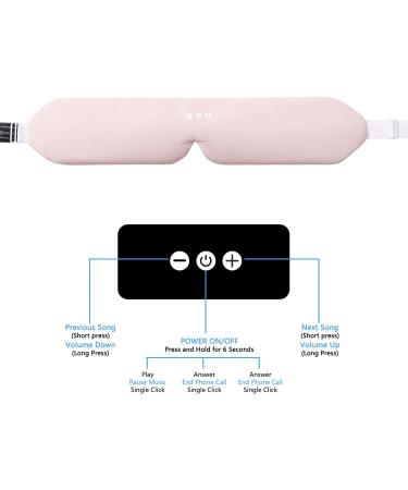 ALASKA BEAR Bluetooth Sleep Headphones & 3D Eye Mask - Noise Reduction Wireless Audio Sports Headgear (Light Pink - Buy Online on GoSupps.com