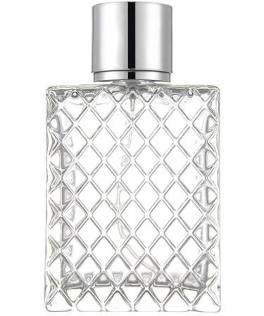 PUNELE 100ml Perfume Bottle Portable Clear Travel Refillable Glass Empty Bottle Fashion Frosted Sprayed Electroplated Suitable for Home Travel Vacation (Assorted Color) - Buy Online on GoSupps.com