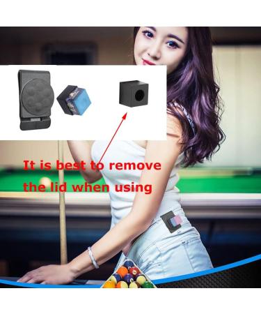 Qinwuwu XXHong Magnetic Pool Cue Chalk Holder - 2Pcs Snooker Chalk Accessories - Buy Online on GoSupps.com