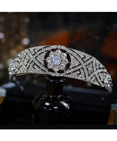 XUKY Rhinestone Crowns Tiara Noiva Meghan Markle Wedding Hair Accessories Women Hair Jewelry Crystal Bridal Crown