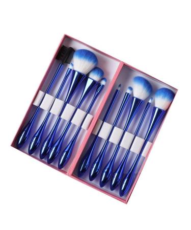 Premium Makeup Brush Set - Curved Handle Face Blush Foundation Eye Shadow & Eyebrow Brushes for Flawless Beauty - Buy Online on GoSupps.com