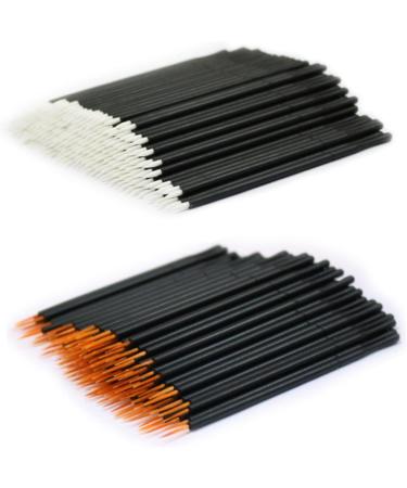SOESFOUFU Makeup Eye Wands 50pcs Eyeliner with Brush Applicator White Eye Makeup Tools Eyeliner Brush Disposable Wand 10*0.5cm White - Buy Online on GoSupps.com