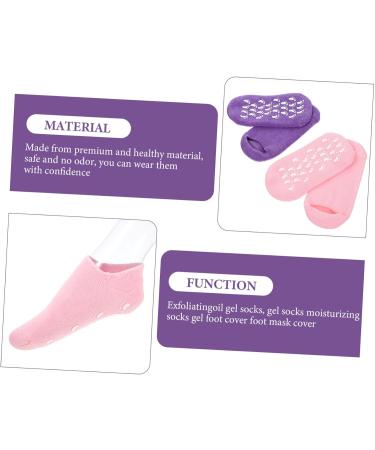 minkissy 2 Pairs Gel Socks Spa Socks Lotion Socks Foot Covers Gel Lined Socks Feet Care Dry Feet Socks My Cart Items Essential Oil Socks Heel Socks Foot Mask Miss Cotton Yarn Moisturizing - Buy Online on GoSupps.com