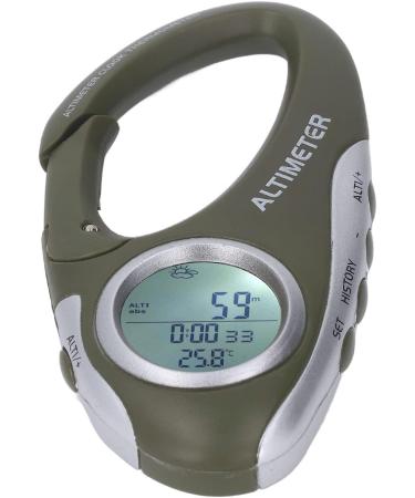 Fockety Multifunctional Digital Altimeter - Portable Hook Design Barometer Weather Forecast Clock Temperature & Height Display for Hiking - Buy Online on GoSupps.com