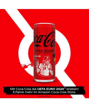 Coca-Cola Zero Sugar 330ml (24 Pack) - Caffeine-Containing Zero Calorie Soft Drink with Original Taste - Buy Online Internationally - Buy Online on GoSupps.com