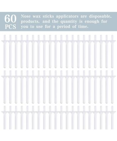 60-Piece Plastic Nose Wax Sticks | Nose Wax Applicators for Hair Removal and Nostril Cleaning - Buy Online on GoSupps.com