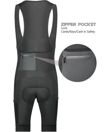 CEROTIPOLAR Men's Cycling Shorts - Long Padding UPF50+ Bicycle Bib Shorts in Black - Perfect for International Shipping - Buy Online on GoSupps.com