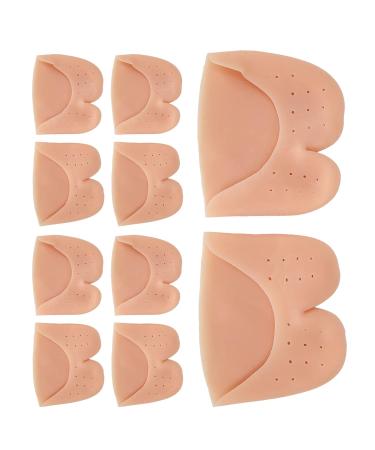 5 Pairs Toe Protector Kit with Forefoot Cushioning Pad - Closed Skin Tone - Buy Online on GoSupps.com