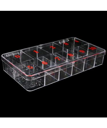 Beauticom USA Small Empty 11 Space Nail Art Tip Storage Organizer Box - Clear | Large Case for False Nail Tips & Accessories - Buy Online on GoSupps.com