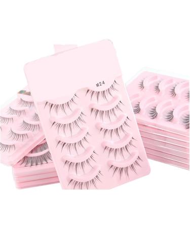 UAMOU 2-50Boxes Manga Lashes False Eyelashes Doll Korean Natural Anime Lashes Spiky Thick Faux Mink Eye Lash Strips Makeup Cheerfully (Color : M28 Size : 5 boxes) - Buy Online on GoSupps.com