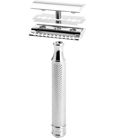M hle Traditional Safety Razor - Chrome-Plated Metal Handle Closed Comb - 1 Pack for a Smooth Shave - Buy Online on GoSupps.com