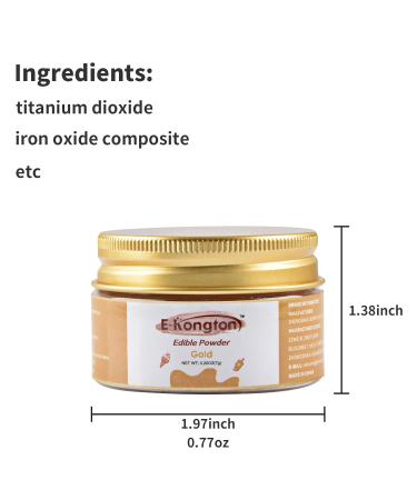 Buy E-congton Rose Gold Edible Glitter Dust | 7g Vegan & Gluten-Free for Cakes Drinks Cookies & More - Buy Online on GoSupps.com