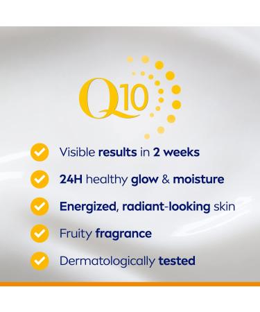 NIVEA Q10 Energy Anti-Wrinkle Day Face Cream Anti Wrinkle Firming Cream with Q10 Vitamin C and E Face Moisturizer for Tired Looking Skin Visibly Reduces the Look of Wrinkles 50mL Day cream - Buy Online on GoSupps.com