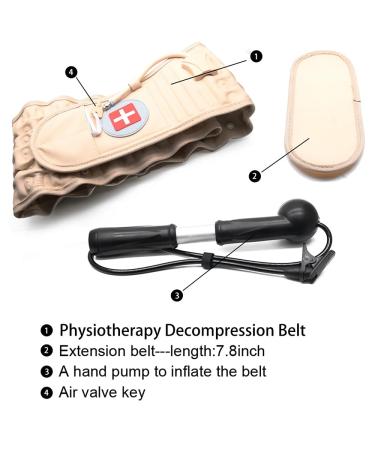 Buy Newfun Inflatable Lumbar Belt Decompression & Posture Correction Device for Muscle Pain Relief | International Shipping Available - Buy Online on GoSupps.com