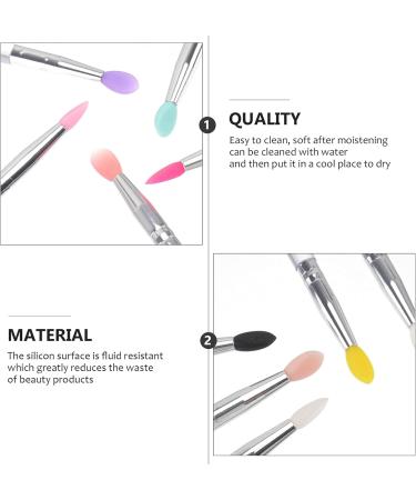 Healeved 10pcs Eye Shadow Brush Facial Scrubber Women Eyeshadow Brush Exfoliating Lip Brush - Buy Online on GoSupps.com